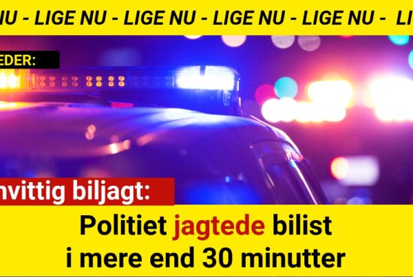 Vanvittig biljagt: Politiet jagtede bilist i mere end 30 minutter