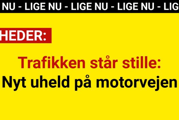 Trafikken står stille: Nyt uheld på motorvejen