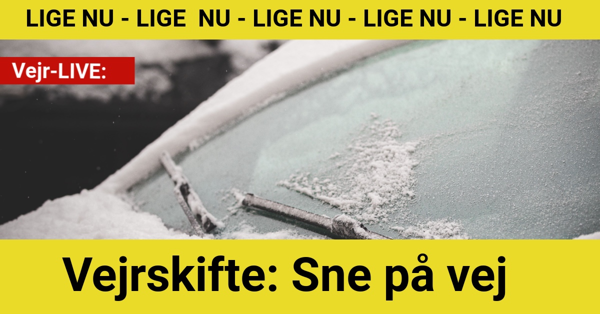 Vejrskifte: Sne på vej