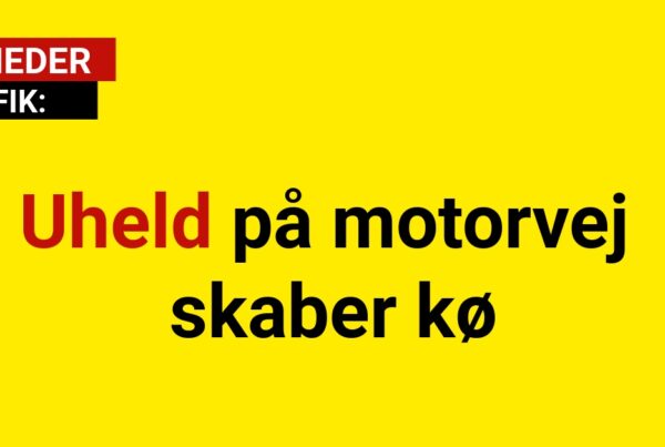 Uheld på motorvej skaber kø