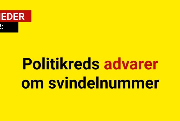 Politikreds advarer om svindelnummer