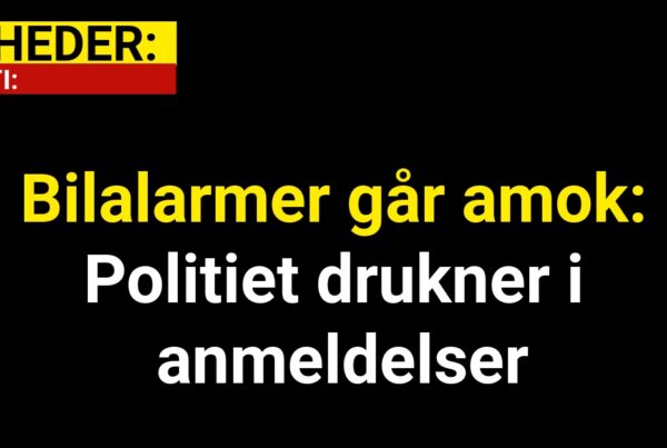 Bilalarmer går amok: Politiet drukner i anmeldelser