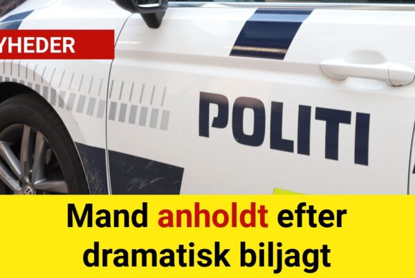 Mand anholdt efter dramatisk biljagt