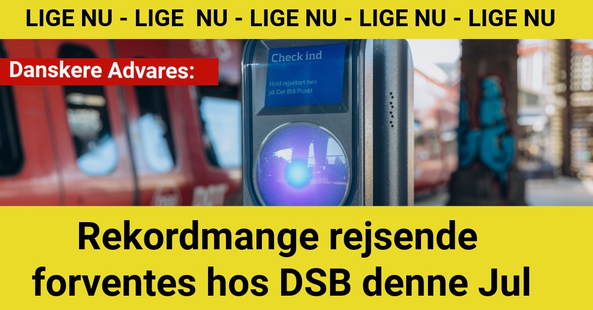 Rekordmange rejsende forventes hos DSB denne Jul