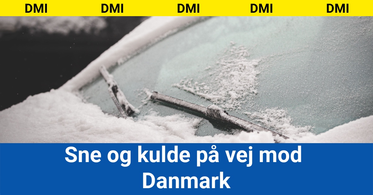 Sne og kulde på vej mod Danmark