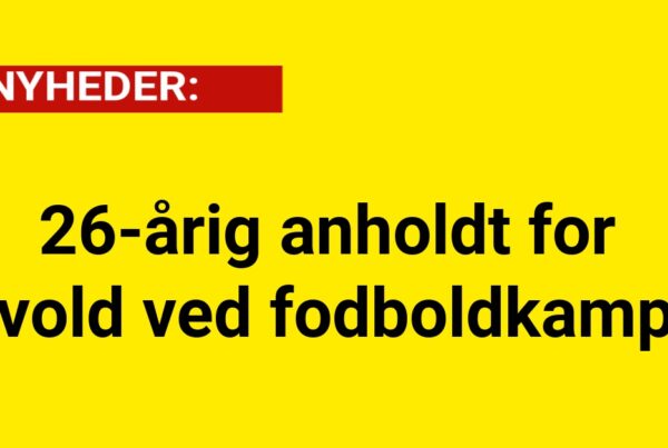 26-årig anholdt for vold ved fodboldkamp