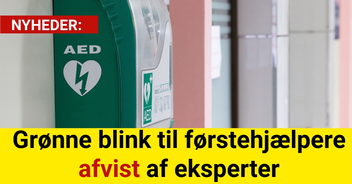 Grønne blink til førstehjælpere afvist af eksperter