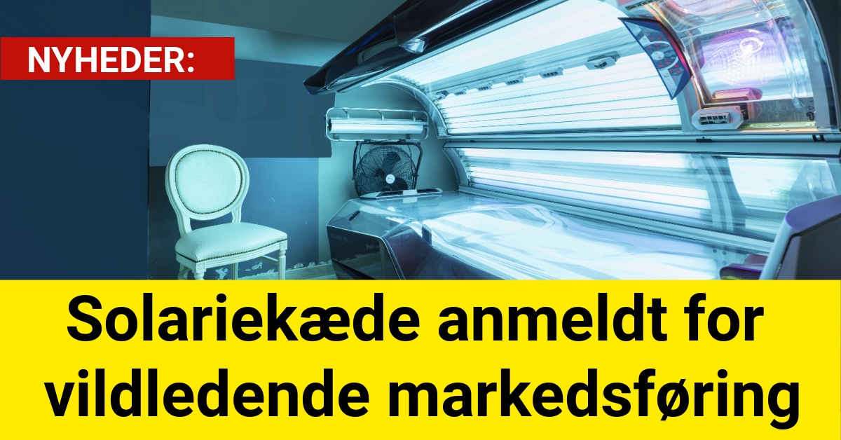 Solariekæde anmeldt for vildledende markedsføring