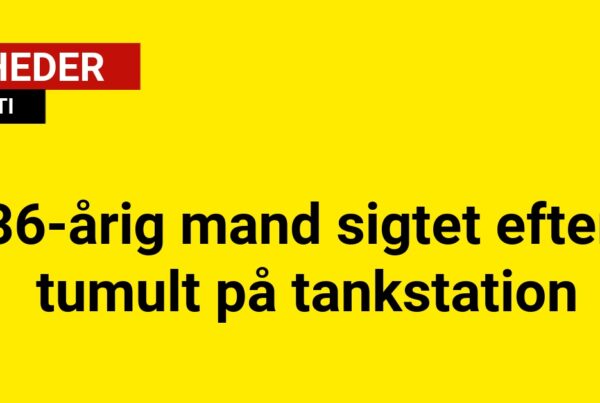 36-årigmand sigtet efter tumult på tankstation