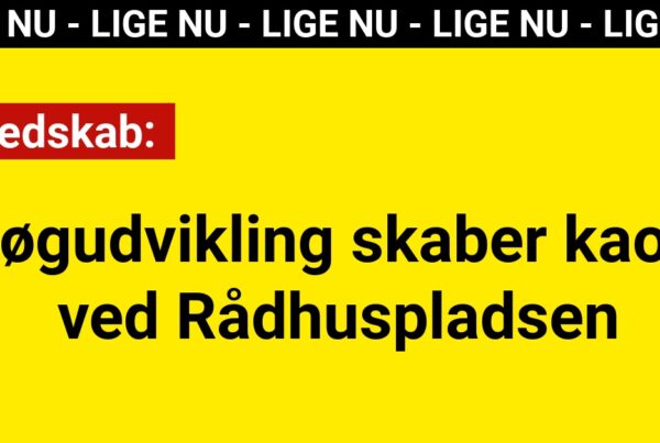 LIGE NU: Røgudvikling skaber kaos ved Rådhuspladsen