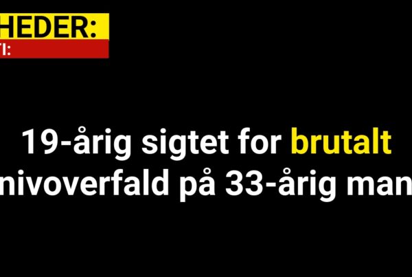 19-årig sigtet for brutalt knivoverfald på 33-årig mand