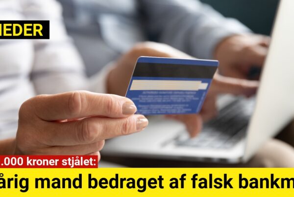 73-årig mand bedraget af falsk bankmand: Over 30.000 kroner stjålet