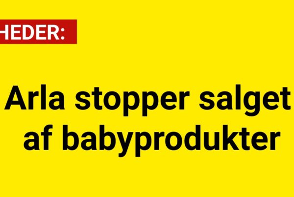 Arla stopper salget af babyprodukter