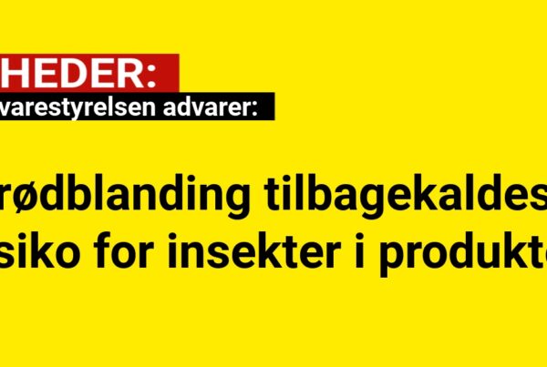 Fødevarestyrelsen advarer: Brødblanding tilbagekaldes - risiko for insekter i produktet