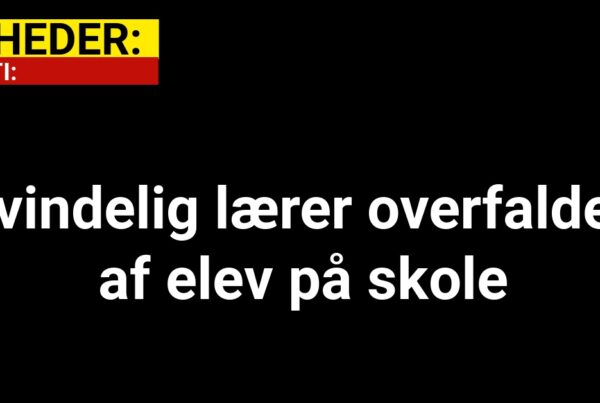 Kvindelig lærer overfaldet af elev på skole