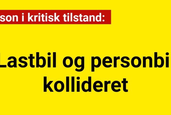 Person i kritisk tilstand