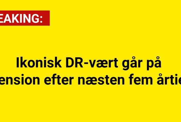 Ikonisk DR-vært går på pension efter næsten fem årtier