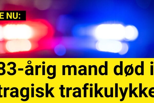 83-årig mand død i tragisk trafikulykke