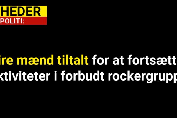 Fire mænd tiltalt for at fortsætte aktiviteter i forbudt rockergruppe