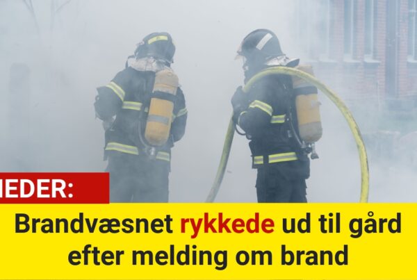 Brandvæsnet rykkede ud til gård efter melding om brand