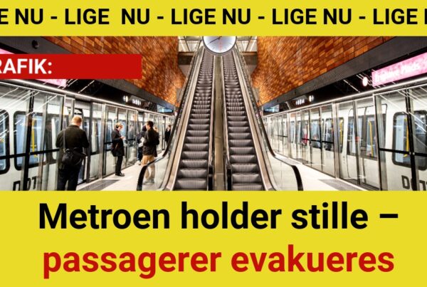 BREAKING: Metroen holder stille – passagerer evakueres