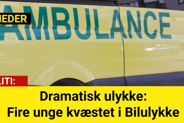 Dramatisk ulykke: Fire unge kvæstet i Bilulykke