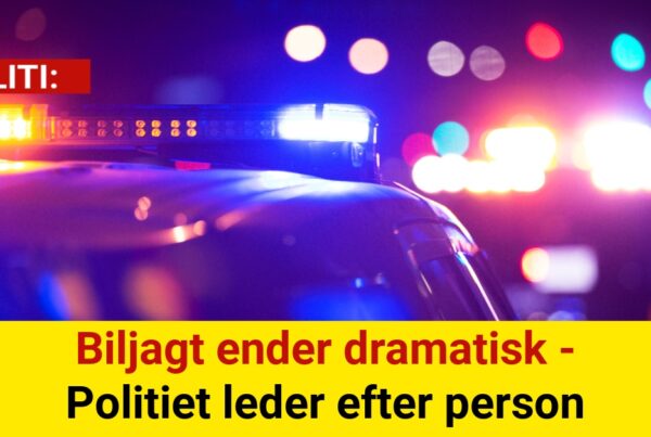 Biljagt ender dramatisk - Politiet leder efter person