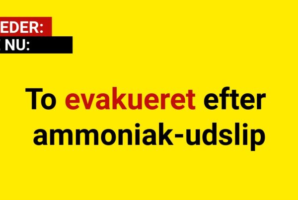 To evakueret efter ammoniak-udslip