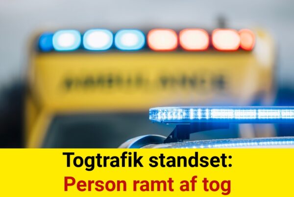 Togtrafik standset: Person ramt af tog