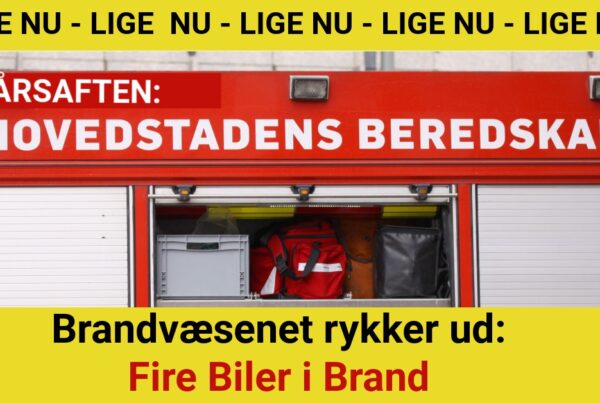 Brandvæsenet rykker ud: Fire Biler i Brand