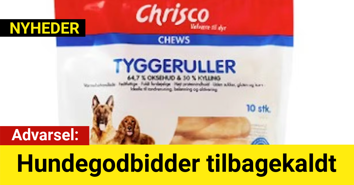 Advarsel: Hundegodbidder tilbagekaldt