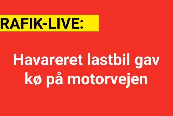 Havareret lastbil gav kø på motorvejen