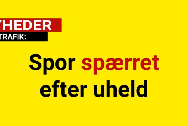 Spor spærret efter uheld