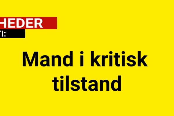 Mand i kritisk tilstand