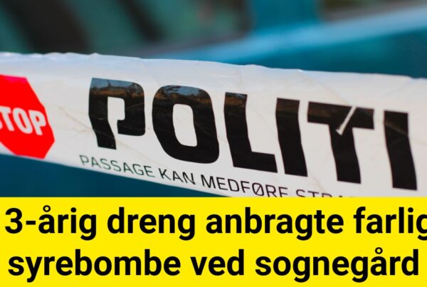 13-årig dreng anbragte farlig syrebombe ved sognegård