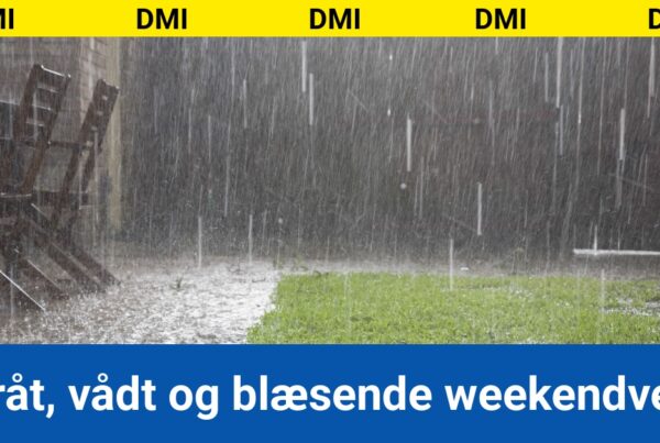 Gråt, vådt og blæsende weekendvejr