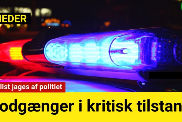 Flugtbilist jages af politiet