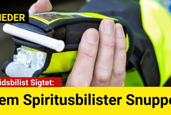 Vanvidsbilist Sigtet: Fem Spiritusbilister Snuppet