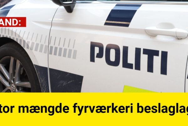 Stor mængde fyrværkeri beslaglagt