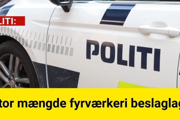 Stor mængde fyrværkeri beslaglagt