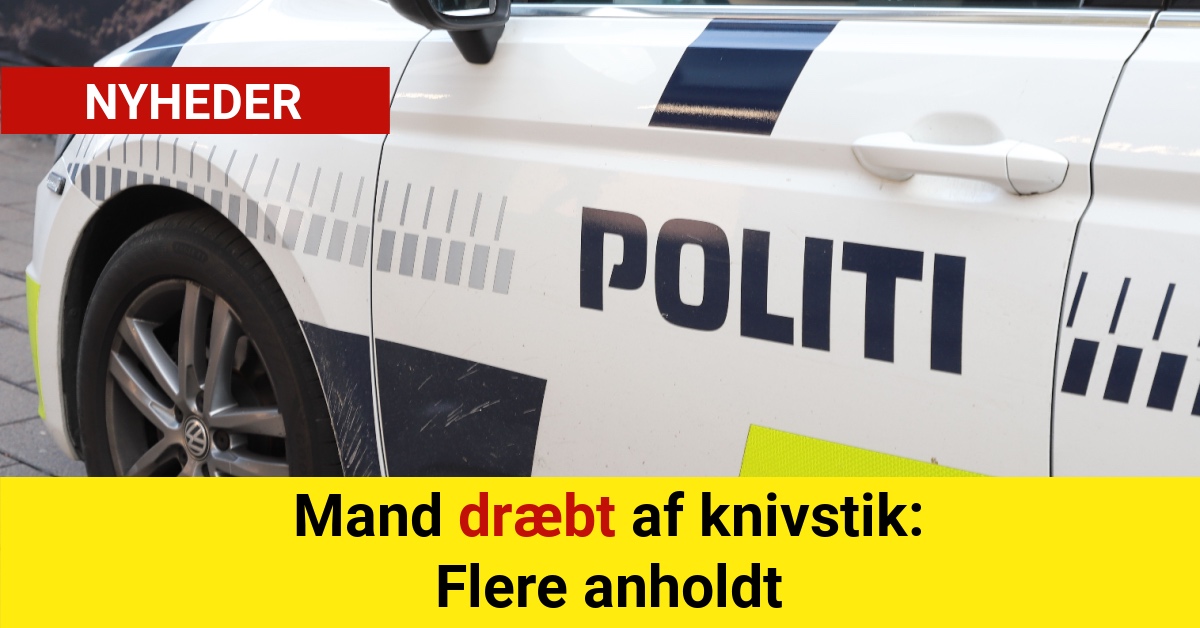 Mand dræbt af knivstik: Flere anholdt