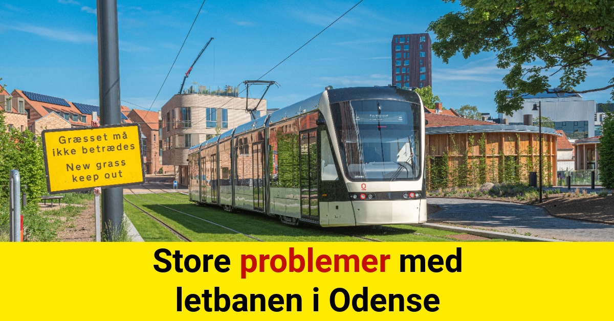 Store problemer med letbanen i Odense