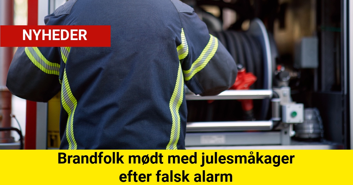 Brandfolk mødt med julesmåkager efter falsk alarm