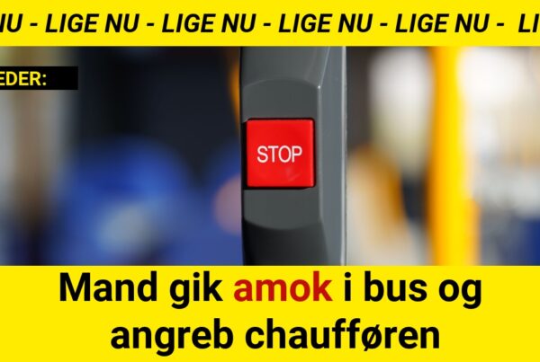 Mand gik amok i bus og angreb chaufføren