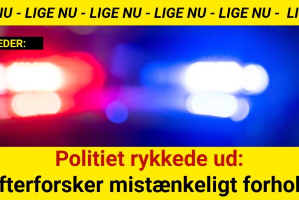 Politiet rykkede ud: Efterforsker mistænkeligt forhold