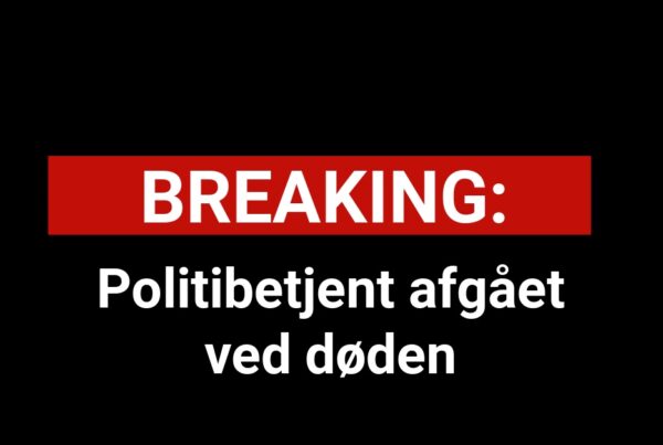 BREAKING: Politibetjent afgået ved døden