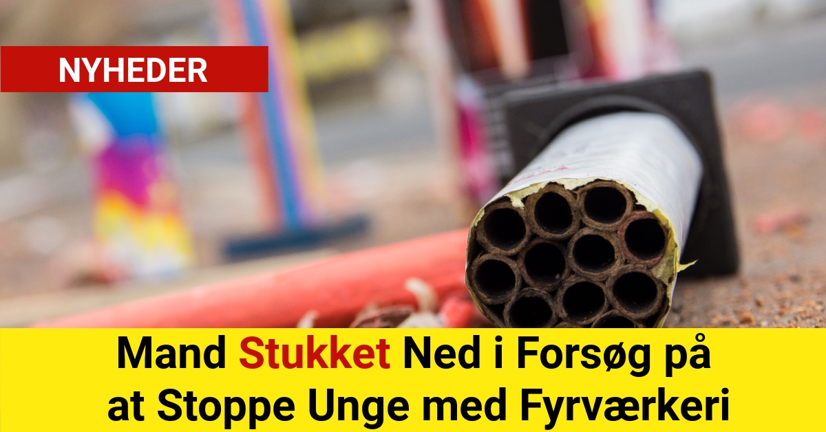 Mand Stukket Ned i Forsøg på at Stoppe Unge med Fyrværkeri