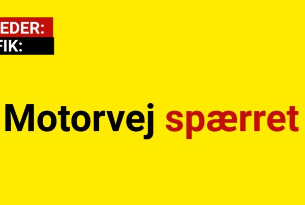 LIGE NU: Motorvej spærret