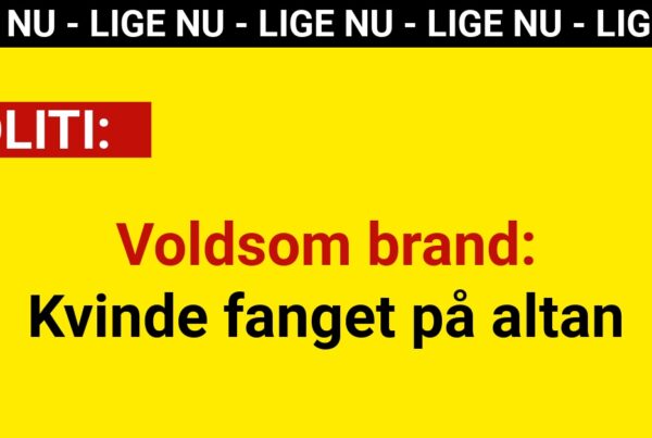 Voldsom brand: Kvinde fanget på altan