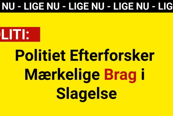 Politiet Efterforsker Mærkelige Brag i Slagelse